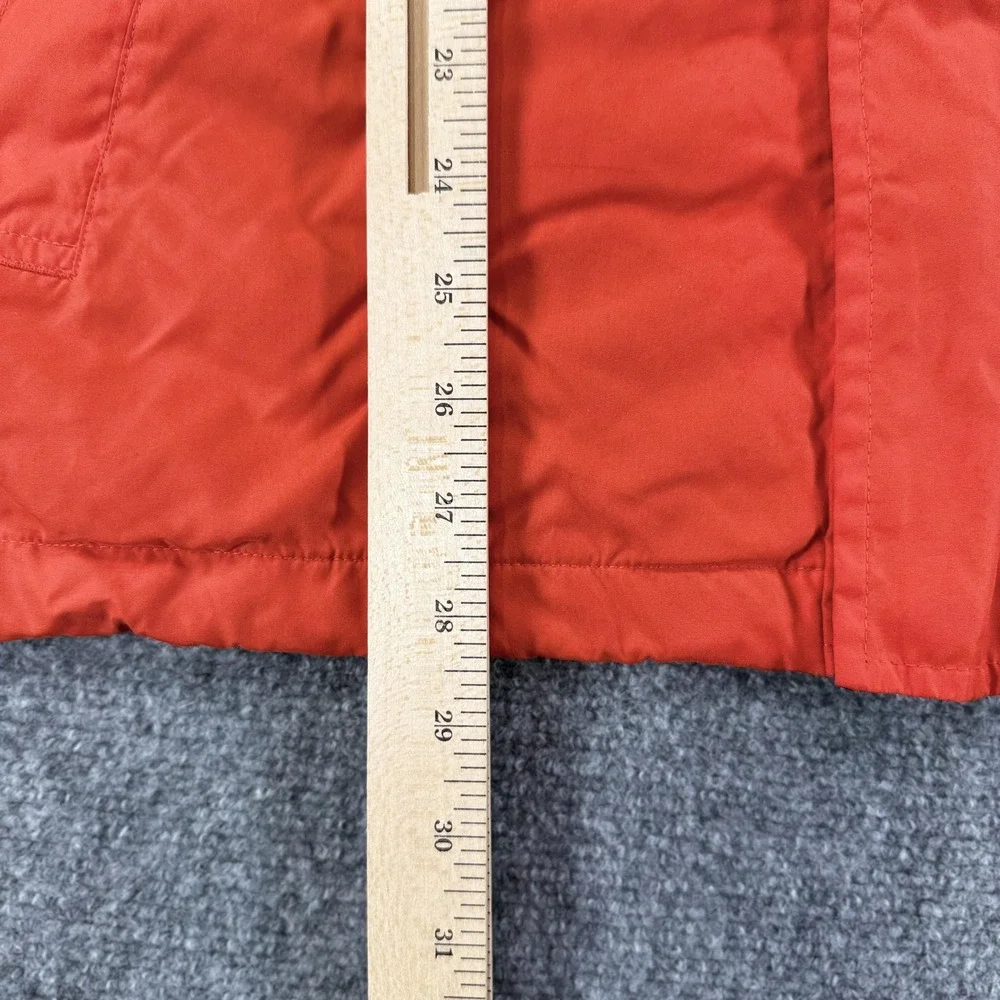 Chaps Ralph Lauren Jacket Mens XL Orange Hooded Windbreaker‎ Outdoor Coat